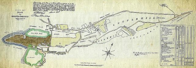 Rossend Estate 1814. This map is on silk and can be viewed at the Heritage Centre